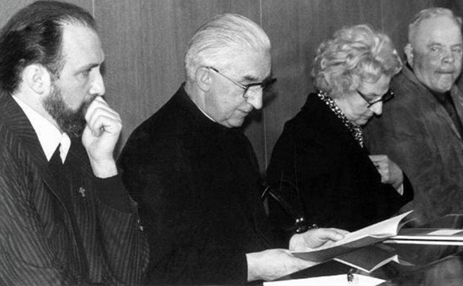 De izquierda a derecha Ernst Alt y Arnold Renz
