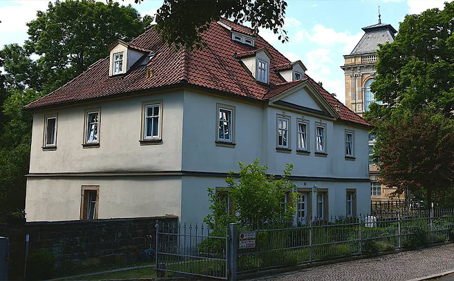En esta casa del jardinero de la corte ducal se reunían los Illuminati de Gotha (foto Conny Möller)