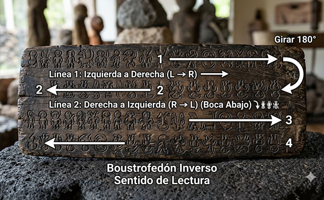 Así se leen las tablillas rongo rongo