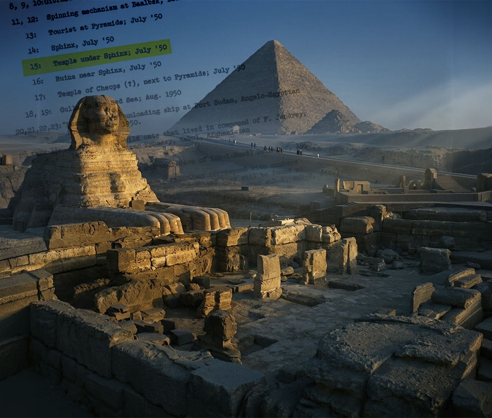 Documentos de la CIA revelan un templo bajo la esfinge