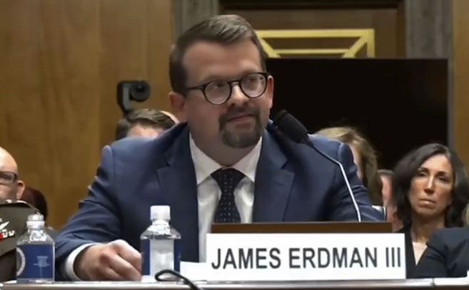 El testimonio de James Erdman III en el Congreso
