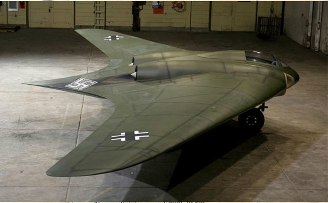 El Horten Ho 229 guarda tremendo parecido con los objetos avistados por Arnold
