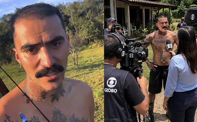 Dos imágenes del testigo e influencer Leão