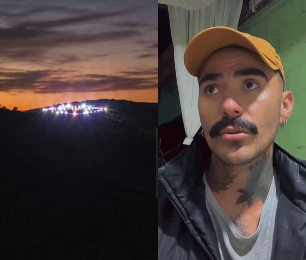 Detalle del objeto grabado por el ganadero e influencer brasileño 