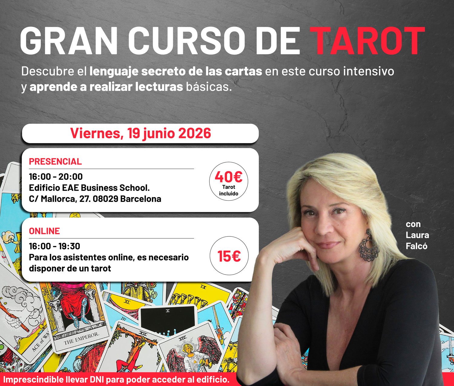 Laura Falcó Lara realizará un curso de tarot