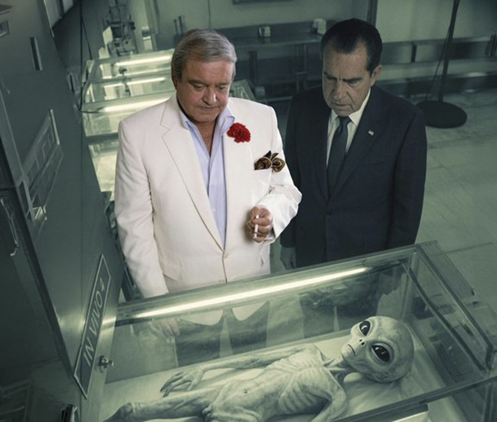 Recreación con IA del episodio de Gleason y Nixon