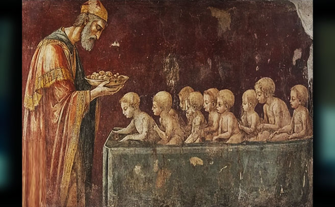 Representación artística del experimento de Federico II
