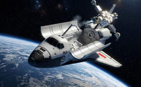 El Shenlong libera un subsatélite en el espacio