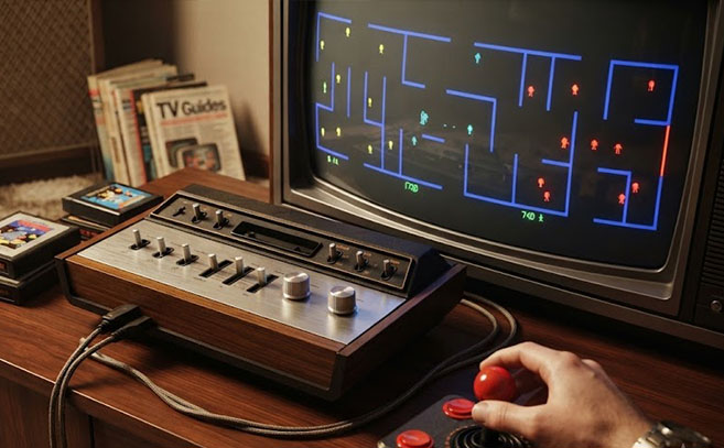 Recreación de la pantalla de juegos de Berzek Recreación de la pantalla de juegos de Berzek