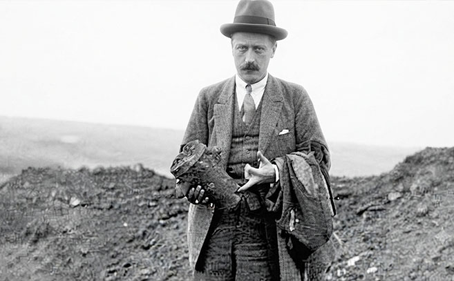 El profesor Adolf Schulten en las excavaciones de Numancia, en Soria El profesor Adolf Schulten en las excavaciones de Numancia, en Soria