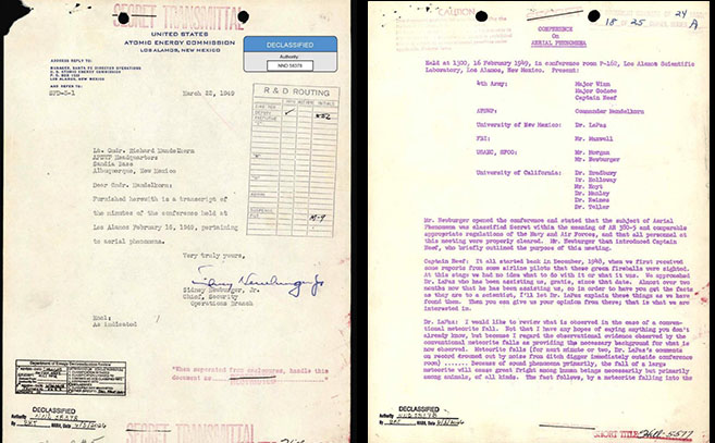 Documento de la reunión de Los Álamos en 1949 Documento de la reunión de Los Álamos en 1949