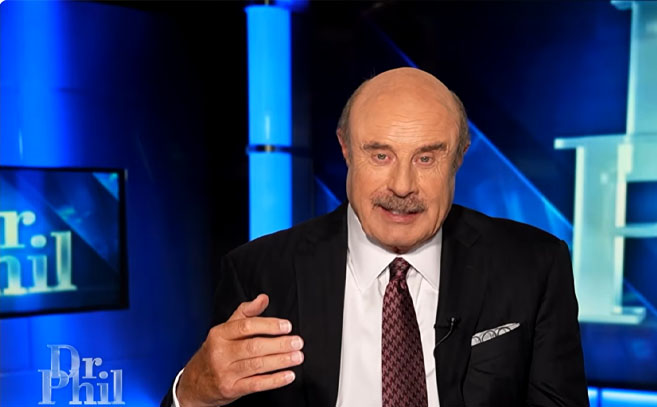 Un momento del podcast del Dr Phil Un momento del podcast del Dr Phil