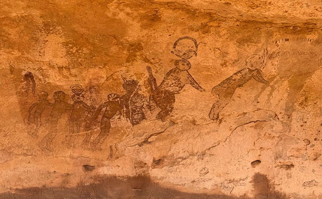 Escenas desconcertantes en el Tassili