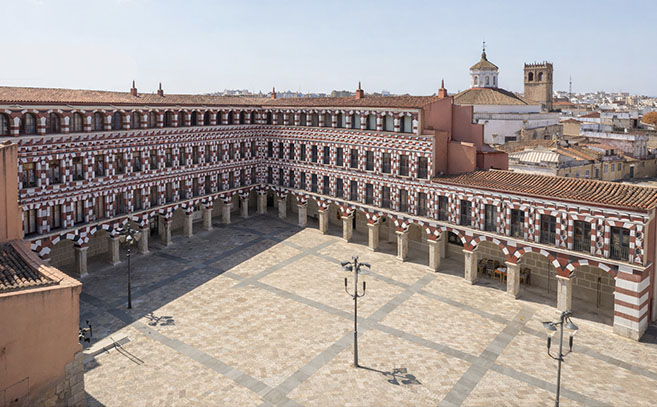 Una panorámica de la Plaza Alta de Badajoz Una panorámica de la Plaza Alta de Badajoz