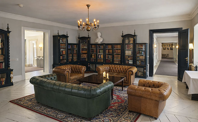 El interior de Dragsholm es sugerente