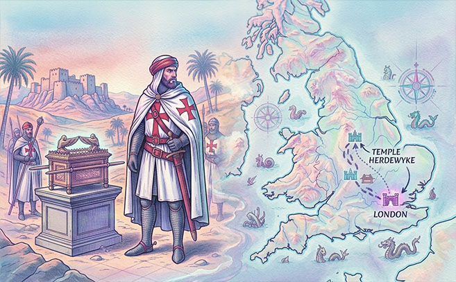 Los templarios habrían llevado un arca dorada a Temple Herdewyke