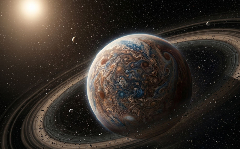 Una recreación del gigante gaseoso joven Beta Pictoris b
