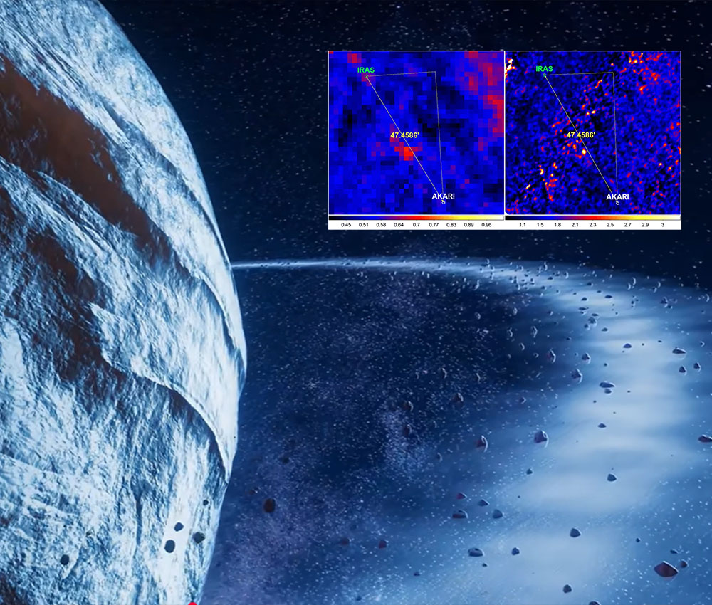En 2025 el satélite AKARI logró fotografiar un 'planeta' masivo