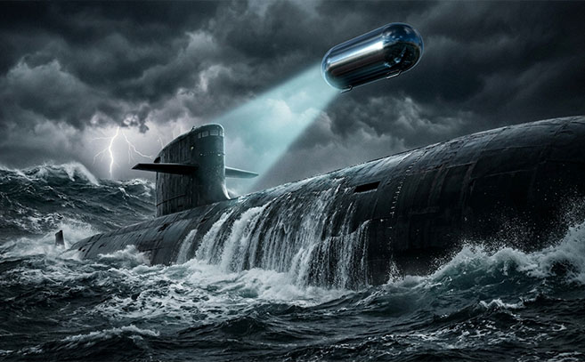 Un submarino nuclear como señuelo Un submarino nuclear como señuelo