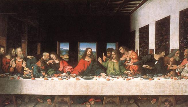 'La última cena' de Leonardo