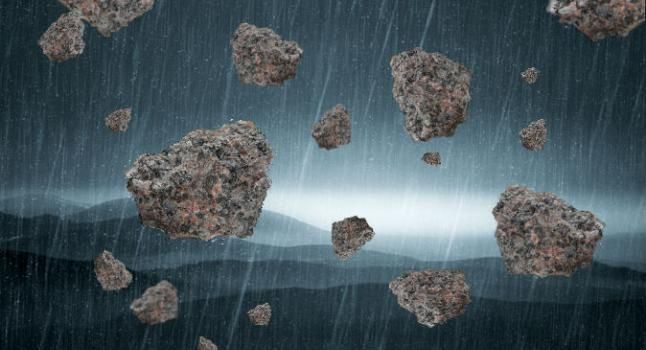 Lluvias de piedras del «más allá»