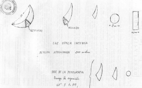 El ovni estrellado en el mar de La Graña (Galicia)