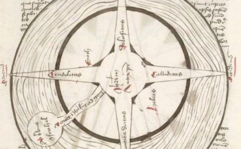 Uno de los mapas de este apocalíptico documento del siglo XV