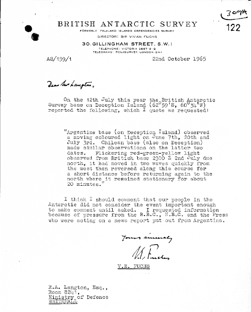 Carta de Fuchs al ministro de Defensa