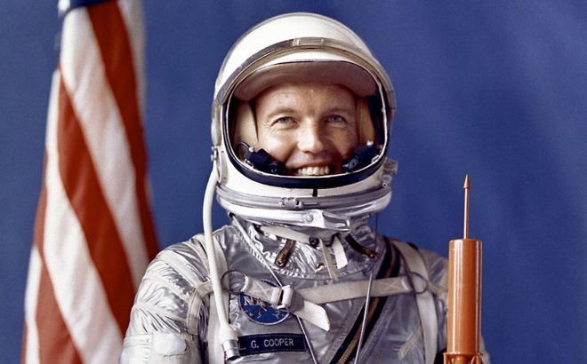 El astronauta Gordon Cooper