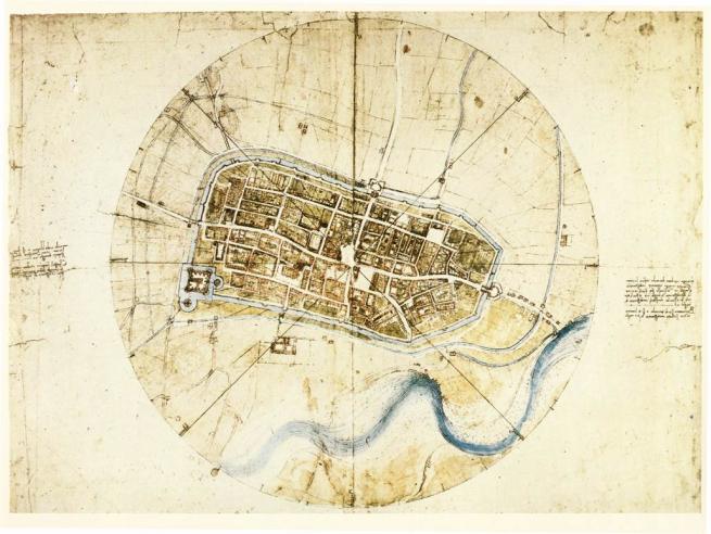 Cómo hizo Leonardo un mapa satélite de la ciudad de Imola Cómo hizo Leonardo un mapa satélite de la ciudad de Imola